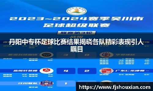 丹阳中专杯足球比赛结果揭晓各队精彩表现引人瞩目