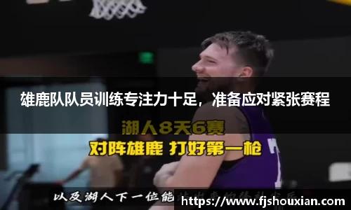 雄鹿队队员训练专注力十足，准备应对紧张赛程
